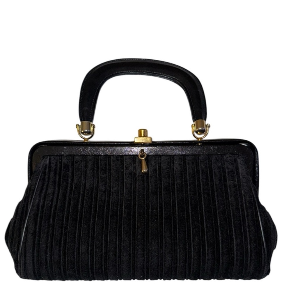 Vintage Velvet Corduroy Top Handle Lady Bag